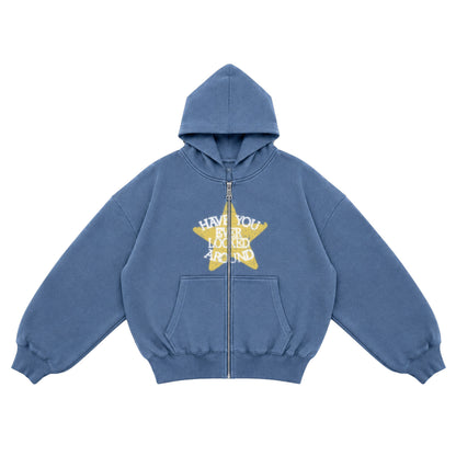 Have You Ever Looked Around Star Zip Hoodie (PRE-ORDER)